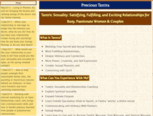 Tablet Screenshot of precioustantra.com